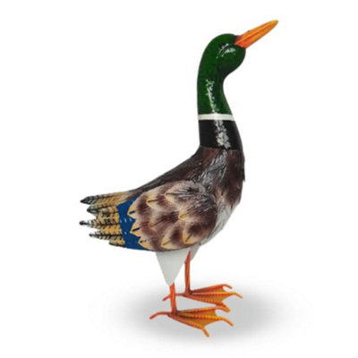 Mallard Decorative Metal Ornamental Duck Garden Ornament Outdoor Animal Sculpture from B&Q