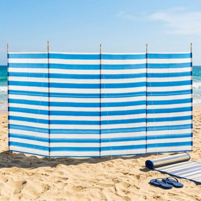  - 5 Pole Windbreaker Outdoor Camping Beach Sun Shade