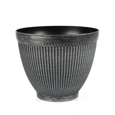  - Aamen Metal Style Vertical PlanterSpace Saving Garden Planter (Silver)