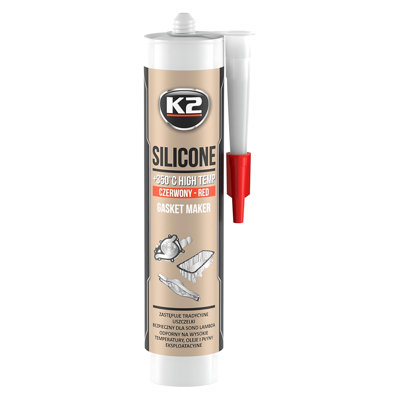 B&Q -  K2 Red Silicone 300G High-Temperature +350 C Gasket MakerSealant For Engine Parts & Automotive