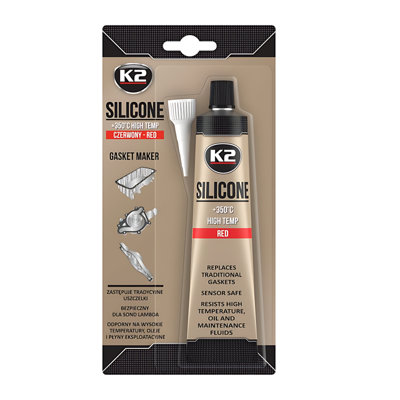 B&Q -  K2 Red Silicone 85G High-Temperature +350 C Gasket MakerSealant For Engine Parts & Automotive