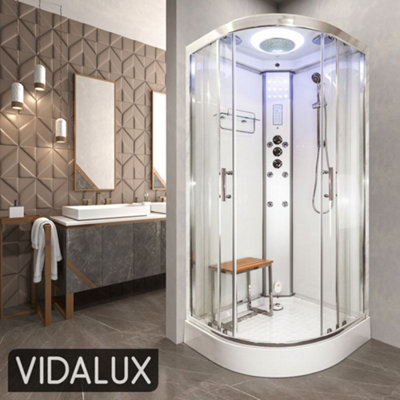 Vidalux Ss1000 Steam Shower Glass White