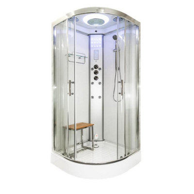 Vidalux Ss80 Steam Shower Glass White