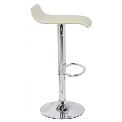  - Zest Cream Padded Kitchen Bar StoolHeight Adjustable