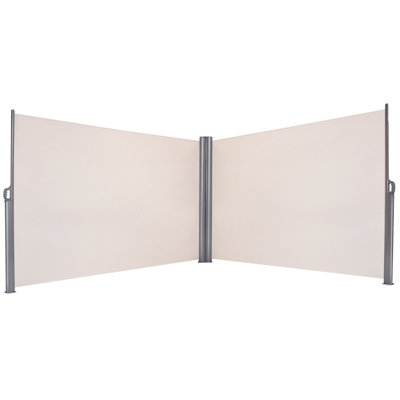 Costway Double-Sided Waterproof Sun Shade Wind Screen Privacy Divider from B&Q