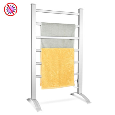 Costway 2-In-1 Multifunctional Electric Towel Warmer 100W Heater Drying Cloth Stand Rack