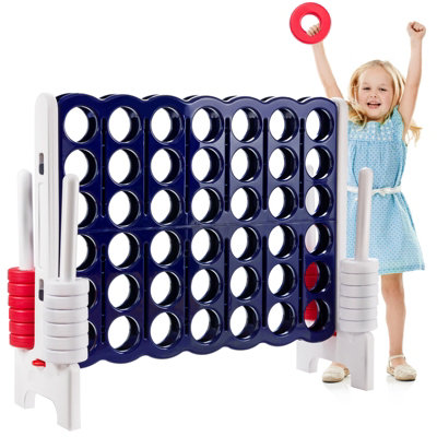 Costway Giant 4 In A Row Jumbo 4-To-Score Giant Game Set For Kids And Adults 4In