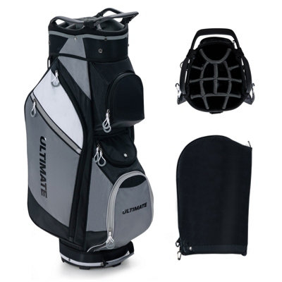 B&Q -  Golf Stand Bag Lightweight Portable Golf Cart Bag 14 Way Top Divider Waterproof