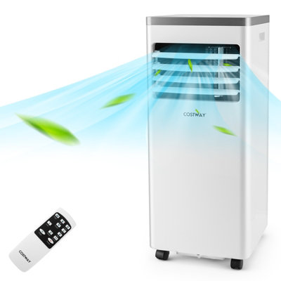 Costway 7000Btu Air Conditioner 3-In-1 Air Cooling Fan Dehumidifier With Remote Control