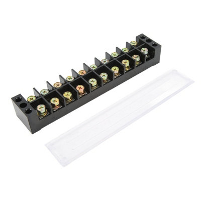 60A 600V Terminal Block for Large Current-10 Position Easy Wiring Ground Circuit Connector