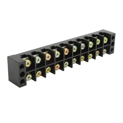 60A 600V Terminal Block for Large Current-10 Position Easy Wiring Ground Circuit Connector