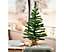 60cm Artificial Tabletop Christmas Tree In Natural Jute Bag Compact Xmas Tree
