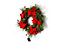 60cm B/O Pre lit Red Poinsettia Wreath with 50 WW Leds