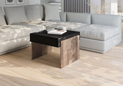 60cm Coffee Table With Storage Shelf Wooden Living Room Furniture