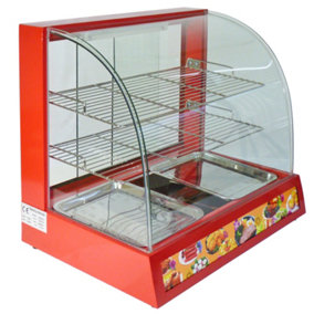 60cm Commercial Wide Glass Food Warmer