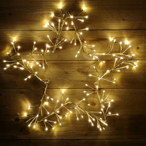 60cm Gold Christmas Star 150 Warm White LED Indoor/Outdoor Christmas Decorations