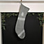60cm Knitted Christmas Stocking Hanging Decoration with Christmas Tree Design