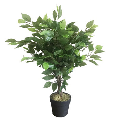 90cm Leaf Realistic Artificial Ficus Tree / Plant main image 1