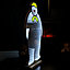 60cm LED The Snowman Infinity Christmas Decoration with Wooden Base