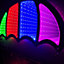 60cm Multicoloured Infinity LED Hanging Parachute Christmas Gnome Gonk Light