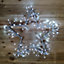 60cm Silver Christmas Star 150 Ice White LED Indoor/Outdoor Christmas Decorations