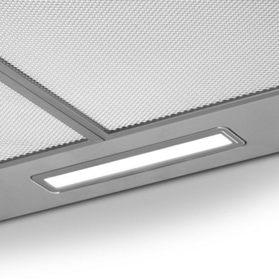 60cm STEEL Chimney Style Cooker Hood & Carbon Air Filters Kitchen Extractor Fan - 7