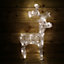 60cm Tall Acrylic Outdoor Christmas Reindeer Lit with 50 Warm White LEDs