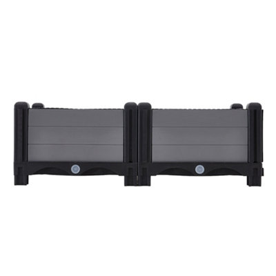 60cm W Rectangular Planter Plastic Raised Garden Bed Planter Box