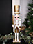 60cm Wooden Christmas Nutcracker Soldier Decoration with White Body and Shoes