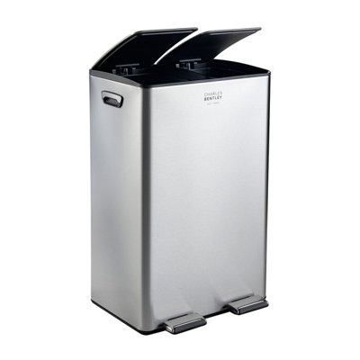 VonHaus Kitchen Bin, 60L Double Recycling Bin for Kitchen
