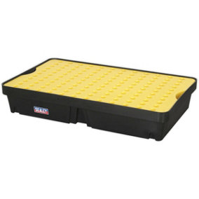 60L Spill Tray with Platform - Holds 2 x 45L Drums - High-Density PE Plastic