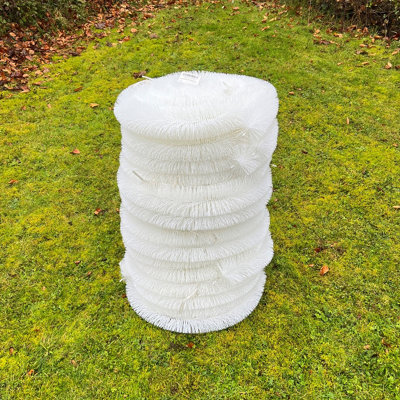 60m White Gutter Brush Leaf & Moss Guard - 7