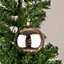 60mm/6Pcs Christmas Baubles Shatterproof Silver,Tree Decorations