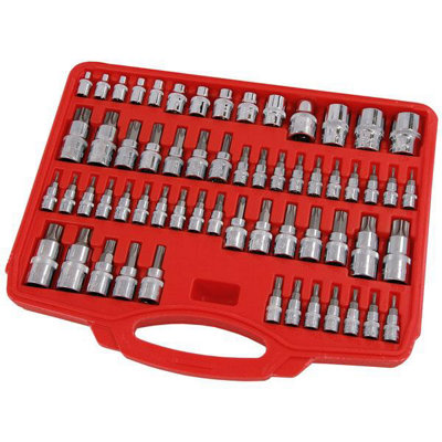 60pc Master Star Socket Set Torx Tamper Proof etc (CT4513)