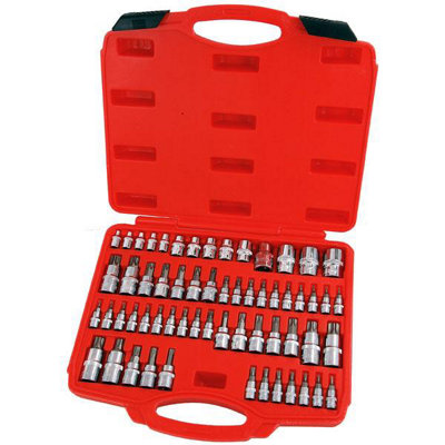 60pc Master Star Socket Set Torx Tamper Proof etc (CT4513)