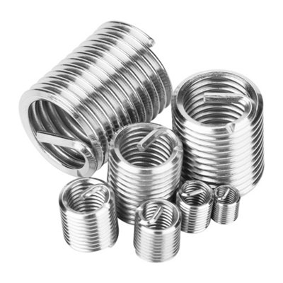 60pcs M3-M12 SS304 Stainless Steel Coiled Wire Helical Thread Inserts