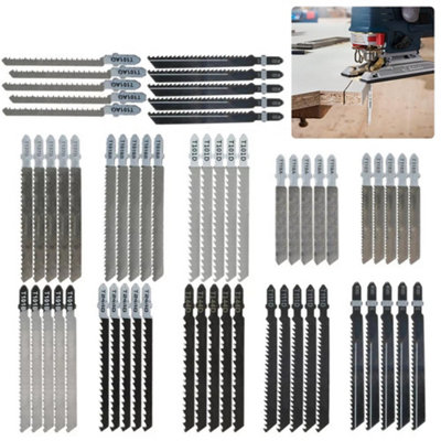 JMD 30-Piece Mixed Jigsaw Blades Set T101B T111C T119BO T118A T127D For