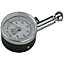 60psi Premium Tyre Pressure Gauge with 45 Degree Angled Chuck - Metal Body Dial
