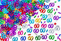 60th Birthday Confetti Multicolour 1 pack x 14 grams birthday decoration Foil Metallic 1 pack