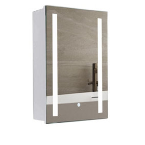 60x45 CM LED illuminated Bathroom Mirror Cabinet Wall Mounted With Light
