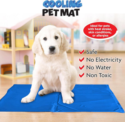 60x90CM Dog Cooling Pad, Pet Self Cooling Mat Non-Toxic Dog Cooling Pure Gel Matress