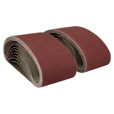 610mm x 100mm Mixed Grit Abrasive Sanding Belts Power File Sander Belt 20 Pack DIY at B&Q