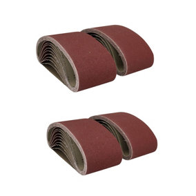 610mm x 100mm Mixed Grit Abrasive Sanding Belts Power File Sander Belt 40 Pack