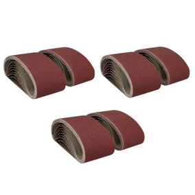 610mm x 100mm Mixed Grit Abrasive Sanding Belts Power File Sander Belt 60 Pack