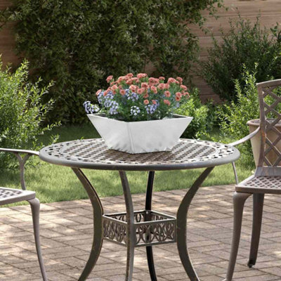 B&Q -  Garden Bowl Planter 35X35X15 Cm Galvanized Steel