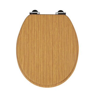 Sinobath Mdf Toilet Seat With Soft Close And Antibacterial Coating Universal Fit from B&Q