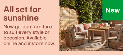 New garden furniture to suit every style and occassion.
