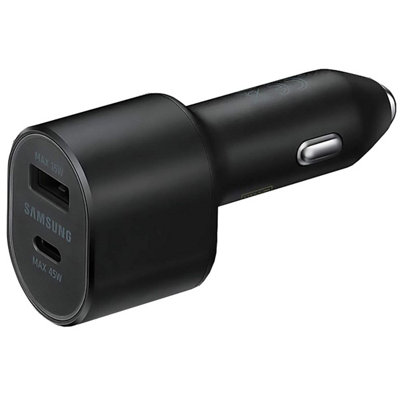 Samsung Super Fast Dual Car Charger (45 W+15 W) Ports Usb-C & Usb-ABlackEp-L 5300 Xbegww from B&Q