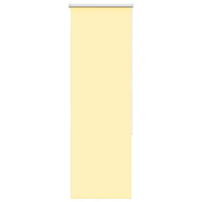 Berkfield Yellow Roller Blind Blackout 45X175 Cm Fabric Width 40.7 Cm Polyester 40.7Cm