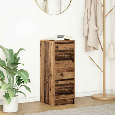 Berkfield Sideboard Old Wood 29.5X34x76 Cm Engineered Wood Small